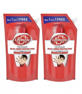 Lifebuoy Total 10 Germ Protection Handwash Refill Pack 750 Ml (1+1) Offer