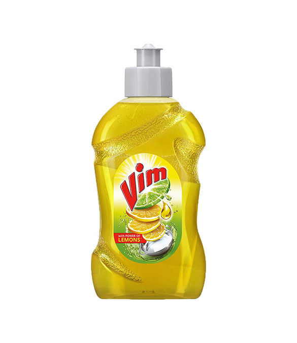 Vim Dishwash Liquid Gel Lemon 250 Ml